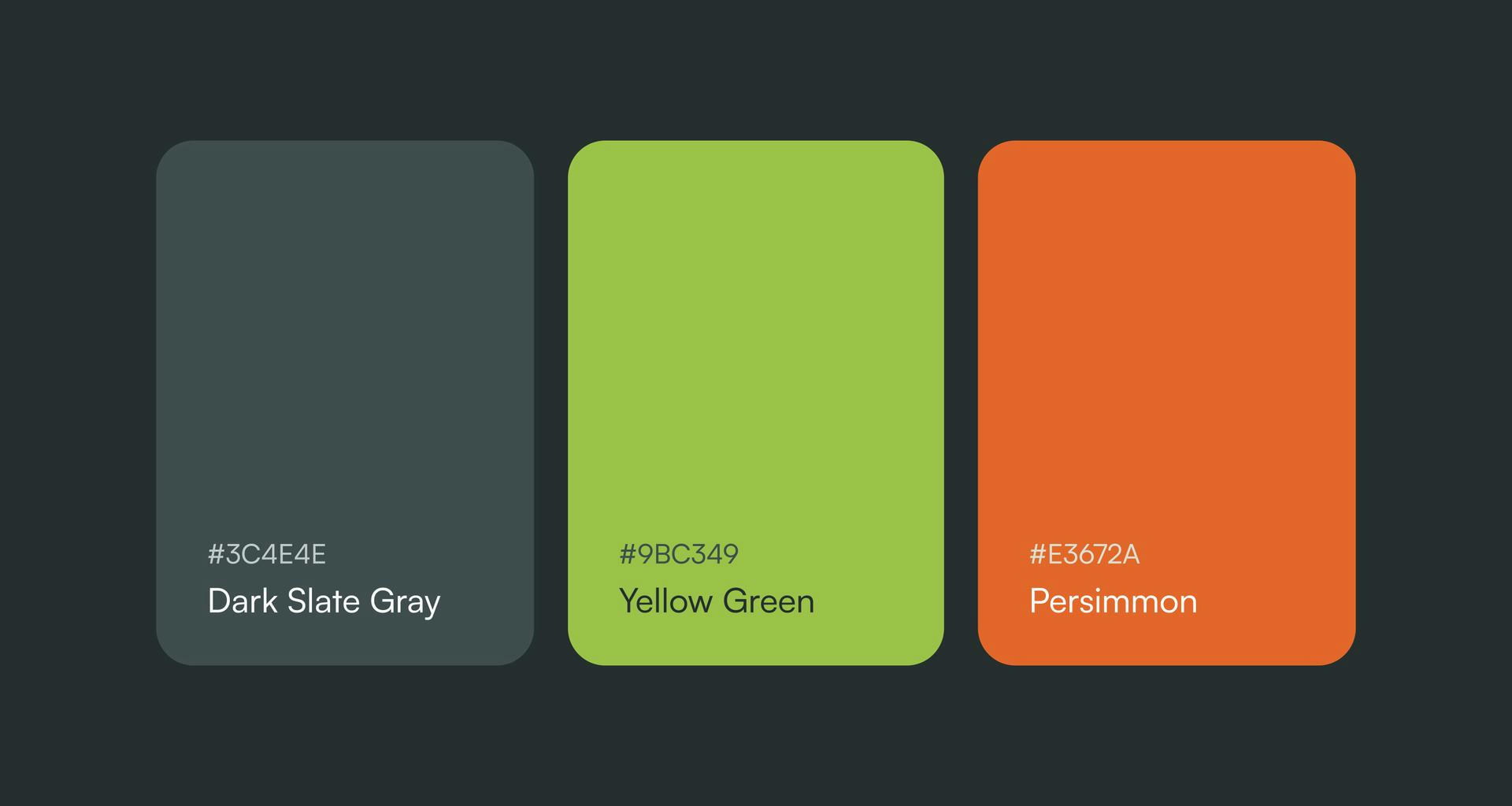 Color palette of a custom website for anplakt, an advertising technology company in Frankfurt, Germany.