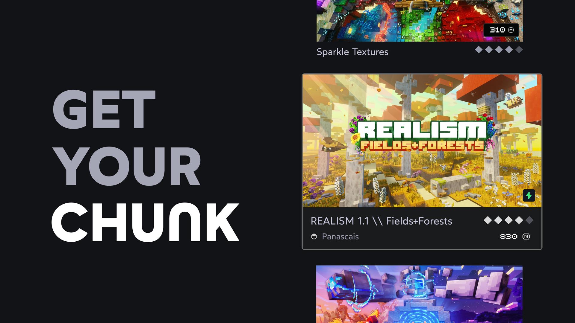 Thumbnail of the CHUNK - Minecraft Bedrock Marketplace Explorer project