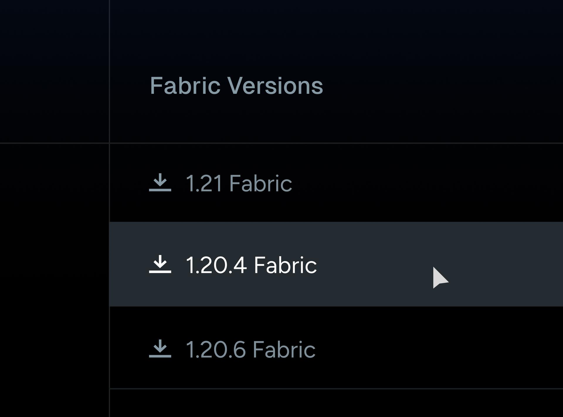 Detailed Preview for the website project that shows the download section of the Essential Minecraft mod.