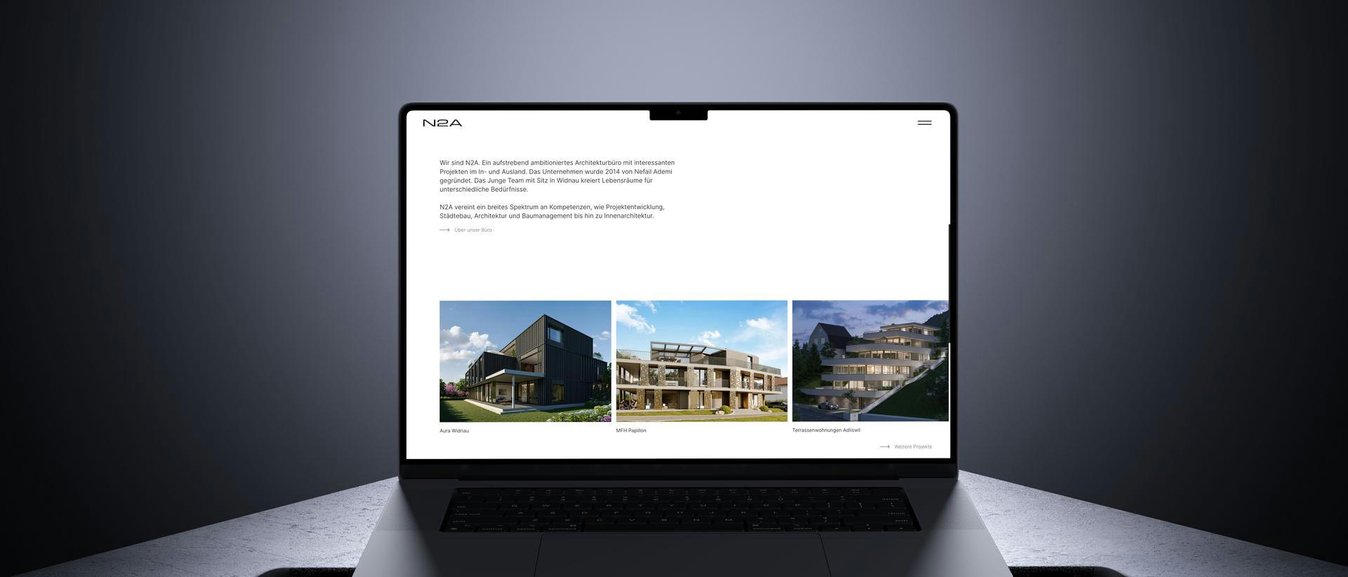 Preview of the N2A website project made by Panascais