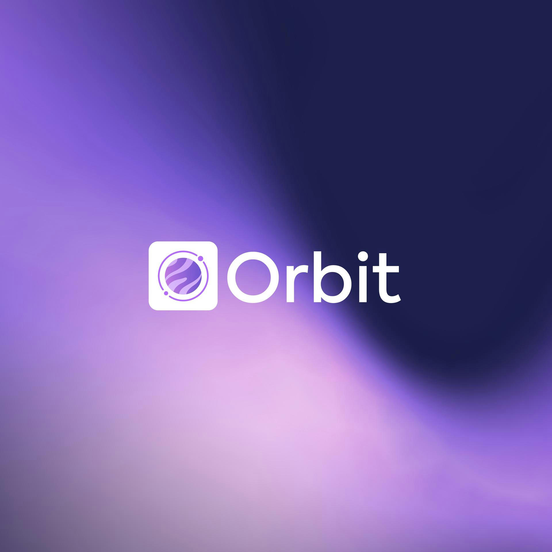 Abstract minimalist motion orbit logo icon Vector Image