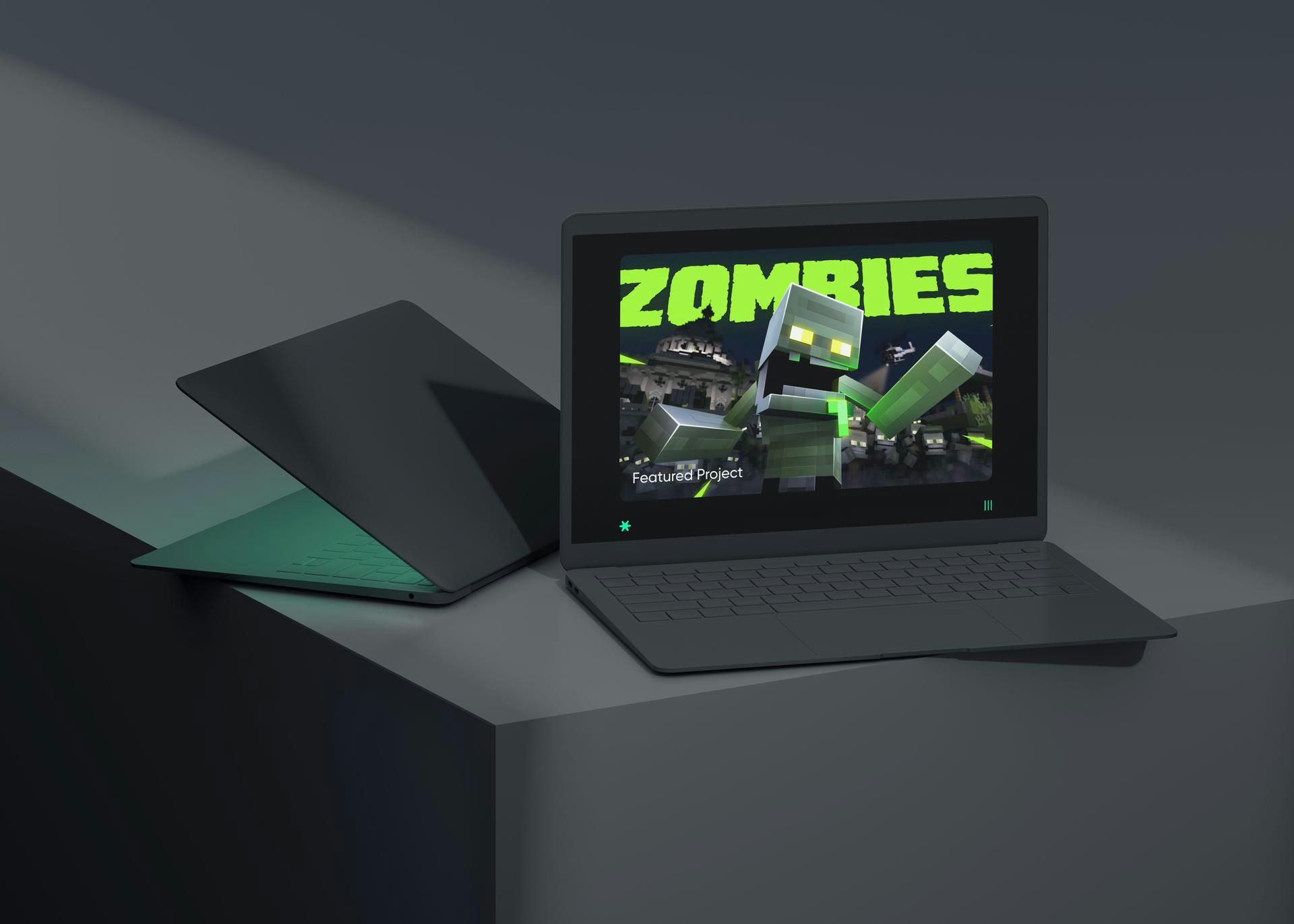 Beautiful laptop mockup from the Spark Universe projects page